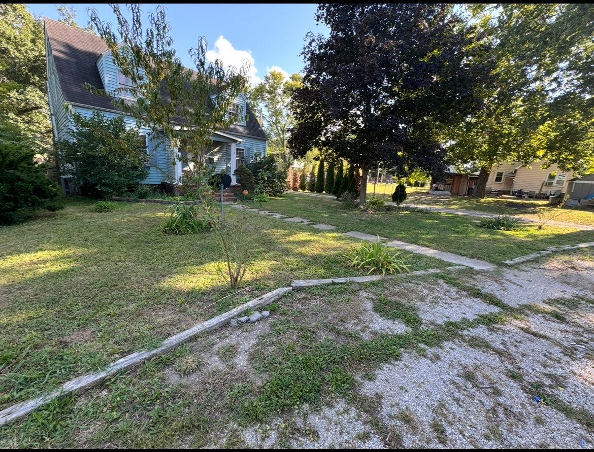 Lawn after mowing