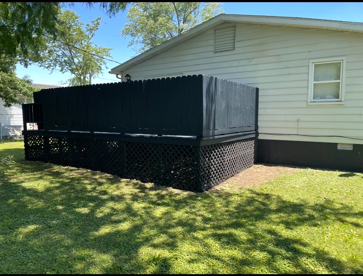 Painted deck
